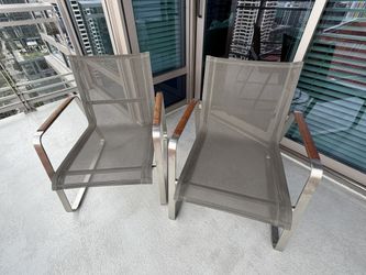 Set Of Two Matching Outdoor Lounge Chairs