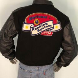 Vintage Jacket Medium Men  National Ranking System 2004 GOLDEN BEAR, Made in USA