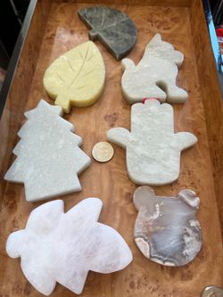 Carved Stone Crystal Shapes