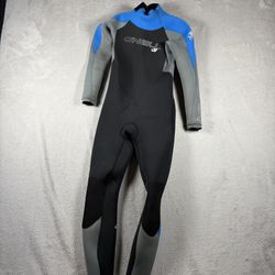 Oneill Reactor Wetsuit Kids Youth Sz 10 Gray & Blue 4/3mm Surf Swimwear Ocean