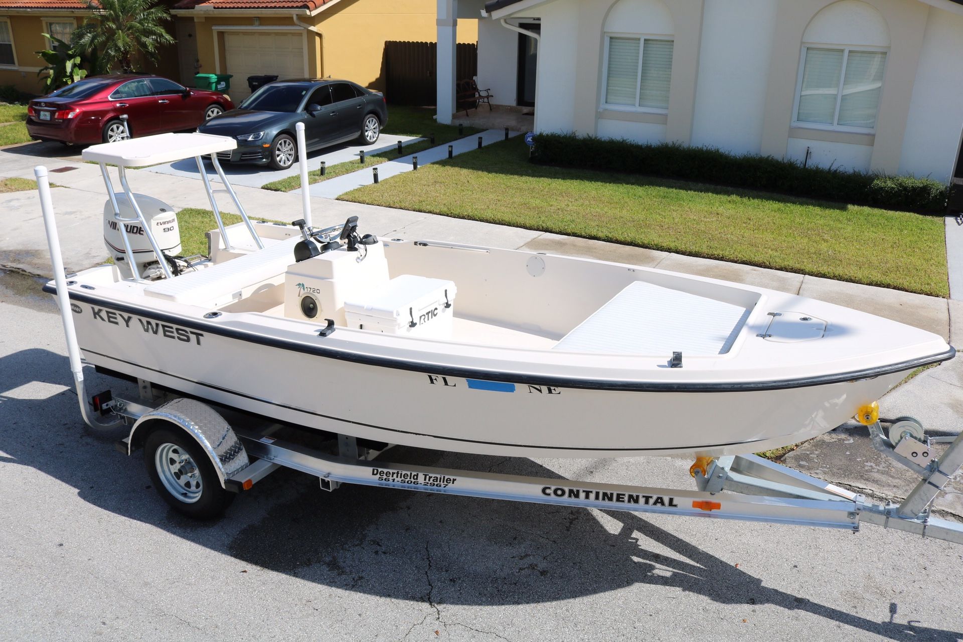 2006 Key West 1720 Pro Keywest 17 ft Flats Bay Boat Bote for Sale in