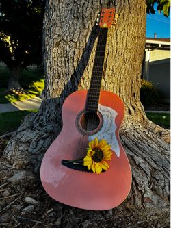 Johnson JG-100-PK Acoustic Guitar - Pink