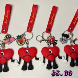 Bad Bunny Keychains 