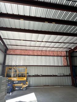 Metal deck fiberglass