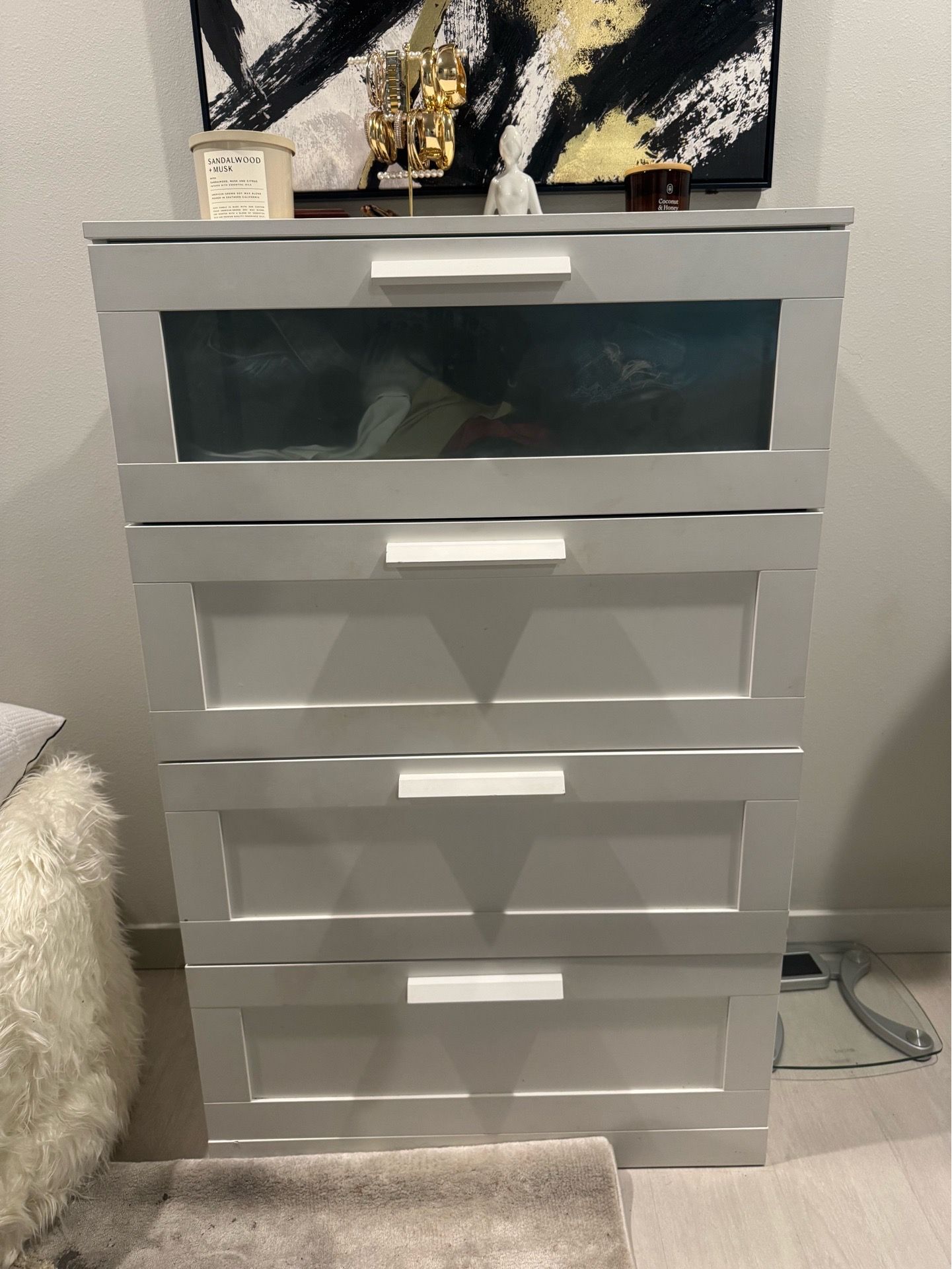 White Dresser + Nightstand Set “Pickup only” need gone ASAP