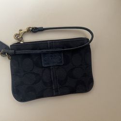 Black Coach Wallet/Coin Purse