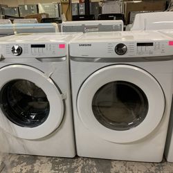 SAMSUNG STACKABLE WASHER AND ELECTRIC DRYER 