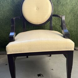 CREAM FAUX PYTHON CHAIR