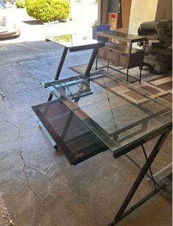Glass desk