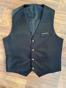 Black Dress Suit Vest