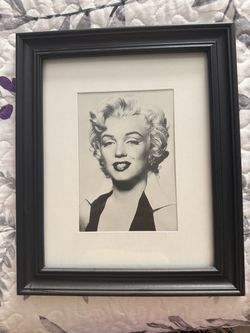 Marilyn Monroe Framed Black and White Print