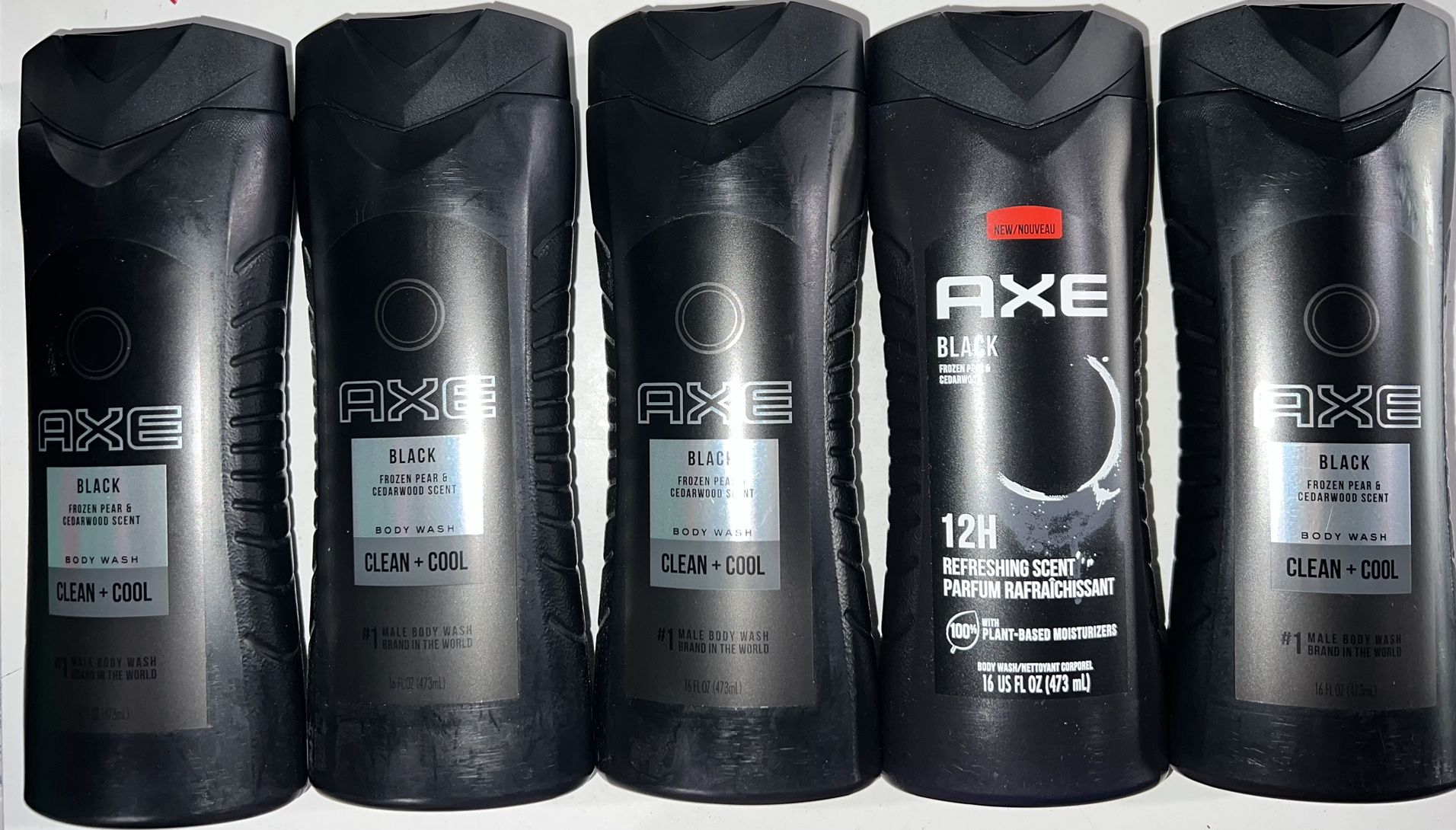 5 Axe Black Men Body Wash Clean + Cool Frozen Pear & Cedar wood Scent