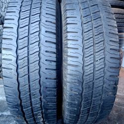 2 USED TIRES MICHELIN LT 225/75/16