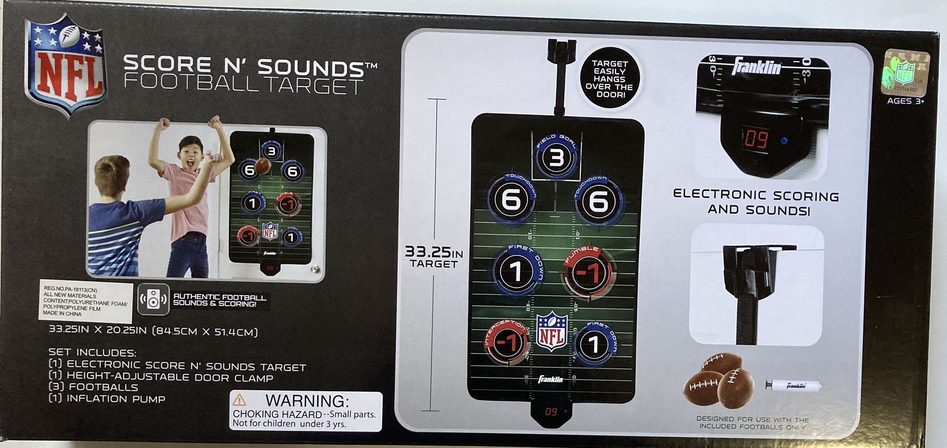 Franklin Sports NFL Electronic Football Target Game: