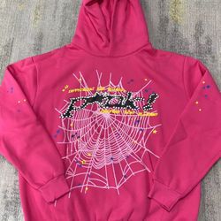 Pink P*nk Sp5der Hoodie Size Medium 