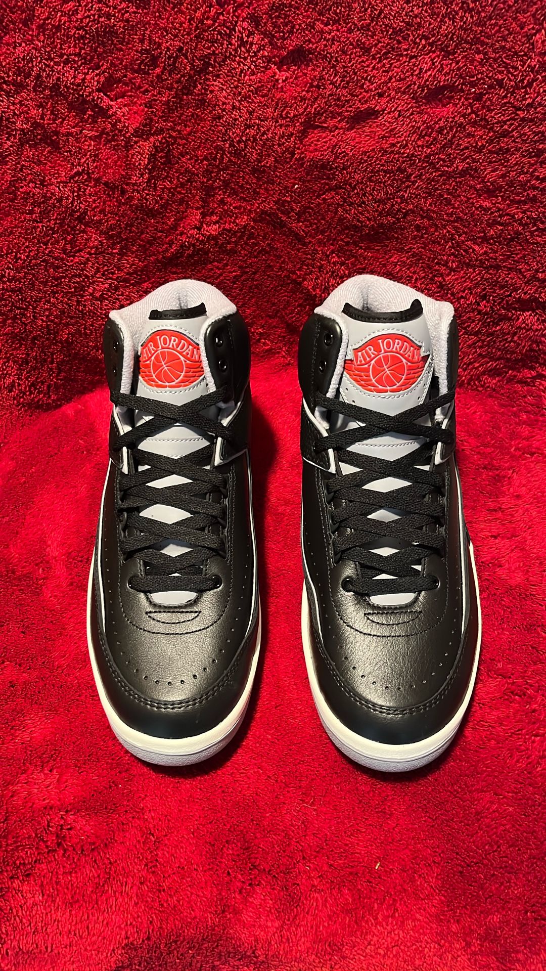 New Jordan 2 Blk. Cmt. Men’s Size 9.5 And Size 8.5 Mens 165 $ A Pair