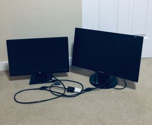 19” by 12” and 21.5” by 13” monitor set