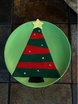 Christmas Tree Candy Plates