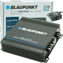 BLAUPUNKT 1501PRO Car Audio Monoblock 1 Channel 2 Ohm Stable Amp Amplifier 1500 Watts Max | Slim and Compact
