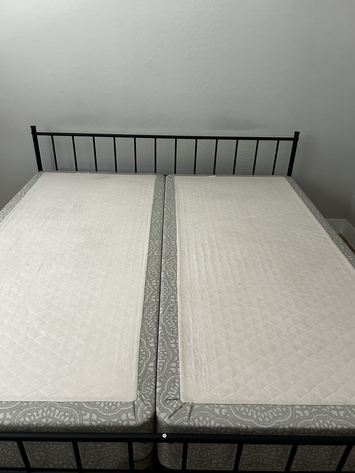 Two twin box springs