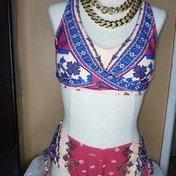 Multi Color Two Piece Bikini 