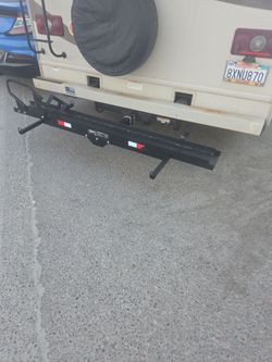 Hitch-Mounted Motorcycle Carrier Rack