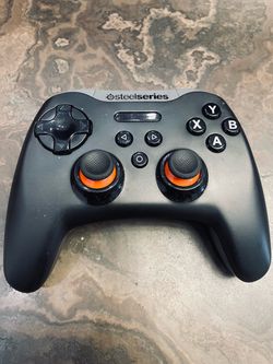 SteelSeries Stratus XL Wireless Gamepad for Android and PC- Black Gray Orange