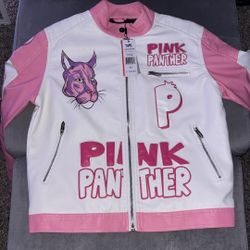 Pink Panther Mens Leather Jacket