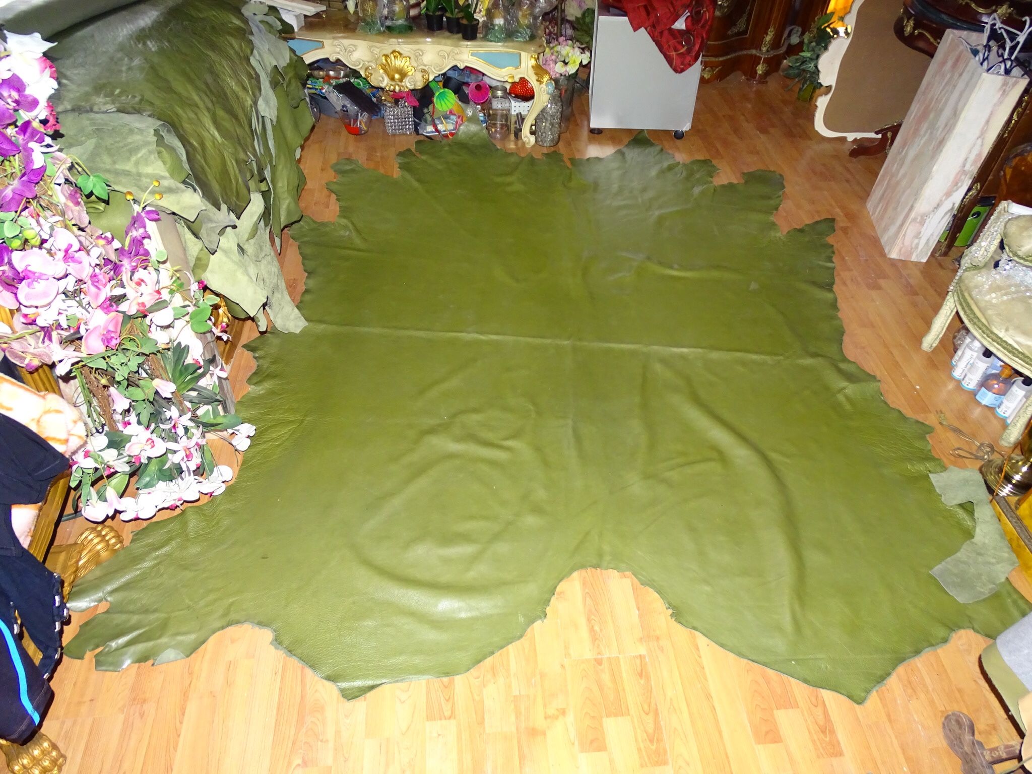14 Pc Real Leather For Upholstery 