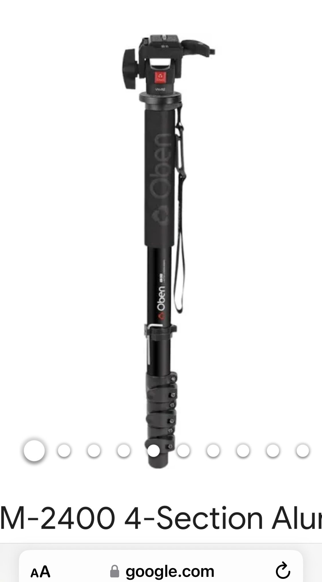 Oben ACM-2400 4-Section Aluminum Monopod
