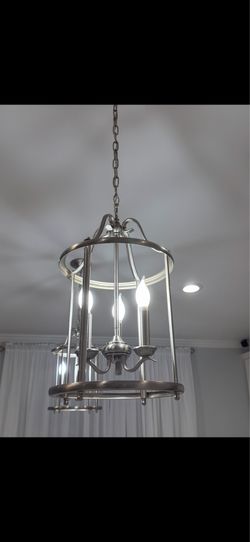 4-light hanging lantern chandelier