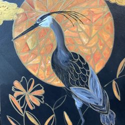 Heron Original Painting 