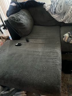 Grey sectional sofa with Chaise