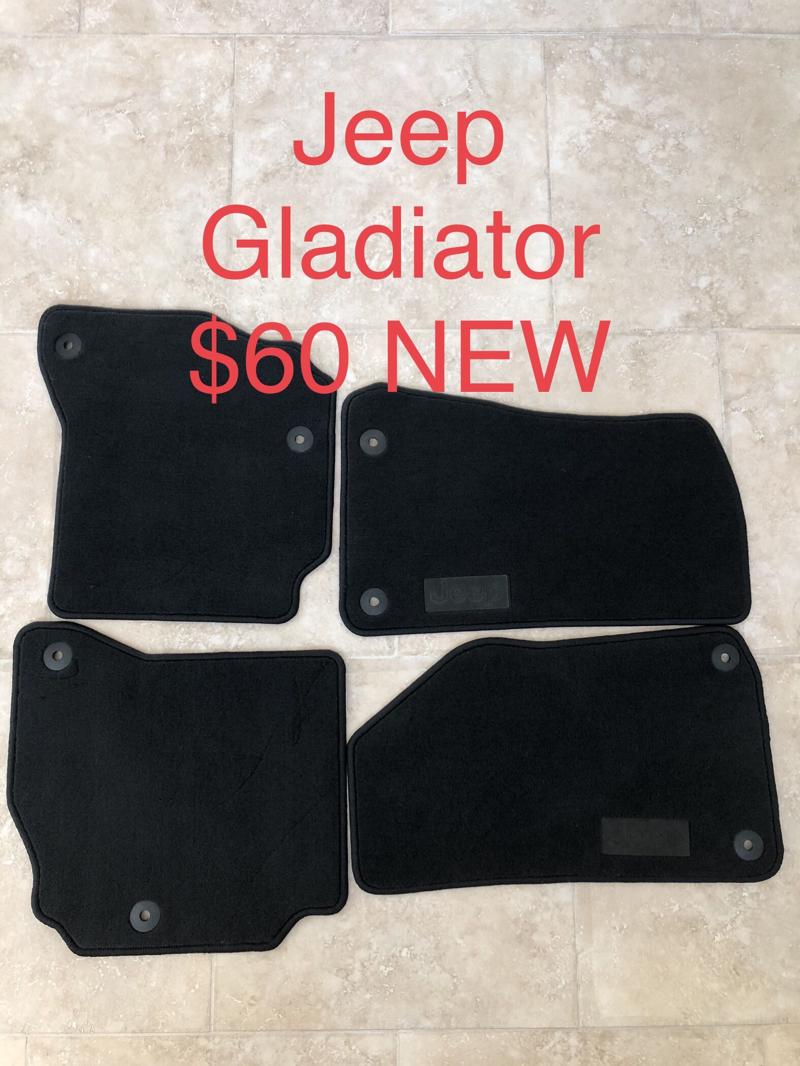 Original carpet floor mats for Jeep Gladiators