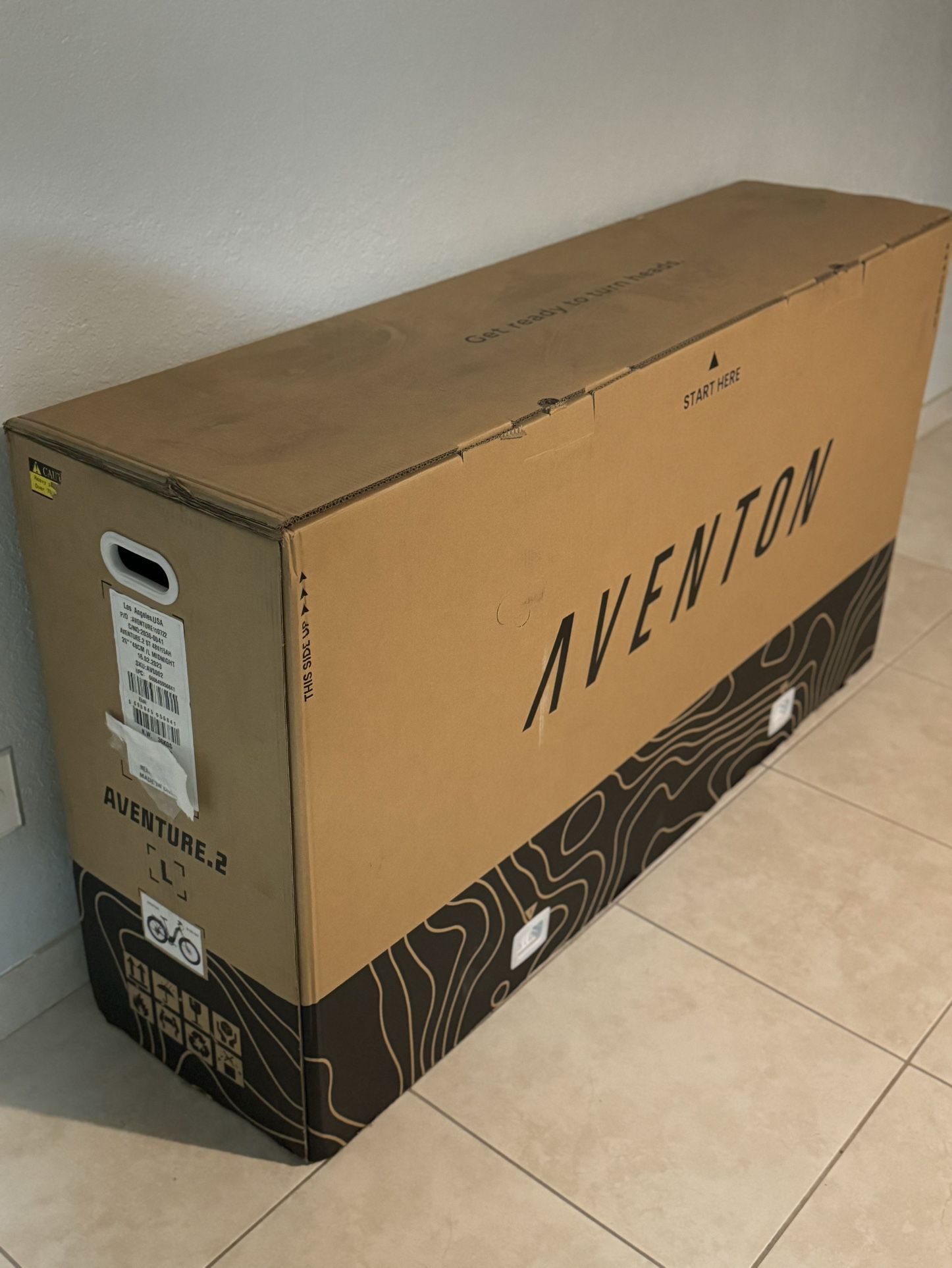 NEW IN BOX Aventon Aventure.2 Step-Through Large Frame Midnight Black Electric Bicycle EBike Bike