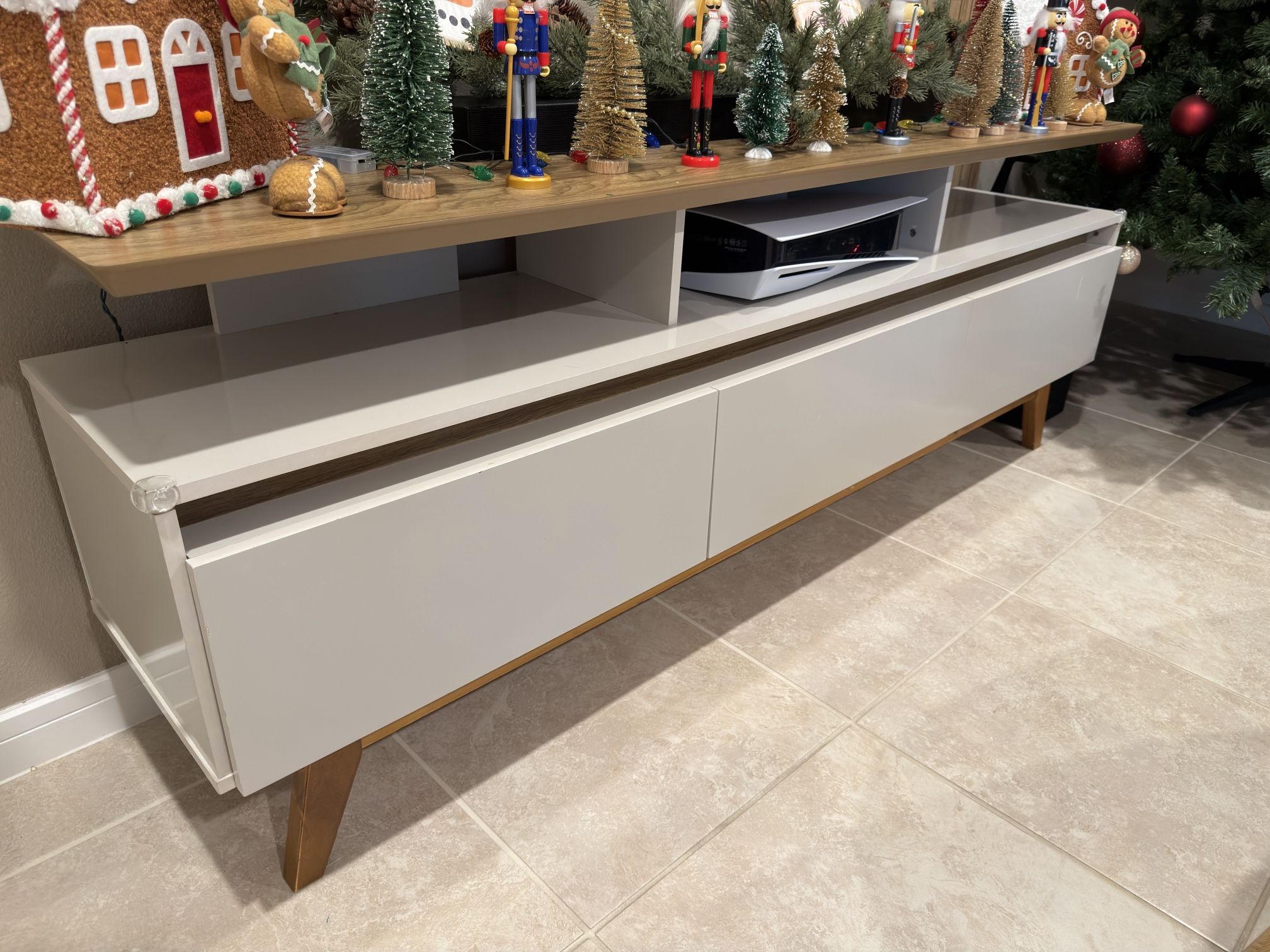 Tv Stand With Table (moving Sale) 