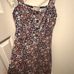 Sun Dress (Floral) - Size Petite Large (Nine Britton)