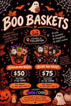 CUSTOM SPOoOky BOoO Baskets