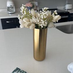 Gold Skinny Vase Brand New 