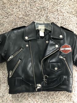 Harley Davidson leather kids jacket