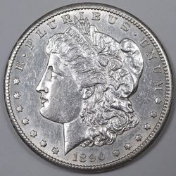 1890-CC Morgan Silver Dollar
