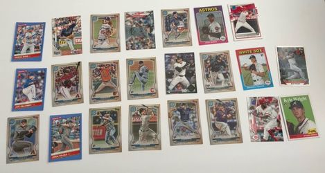MLB & NFL Sports Card Lot - Trout, Ohtani, Acuña, Rookies, Inserts, Parallels