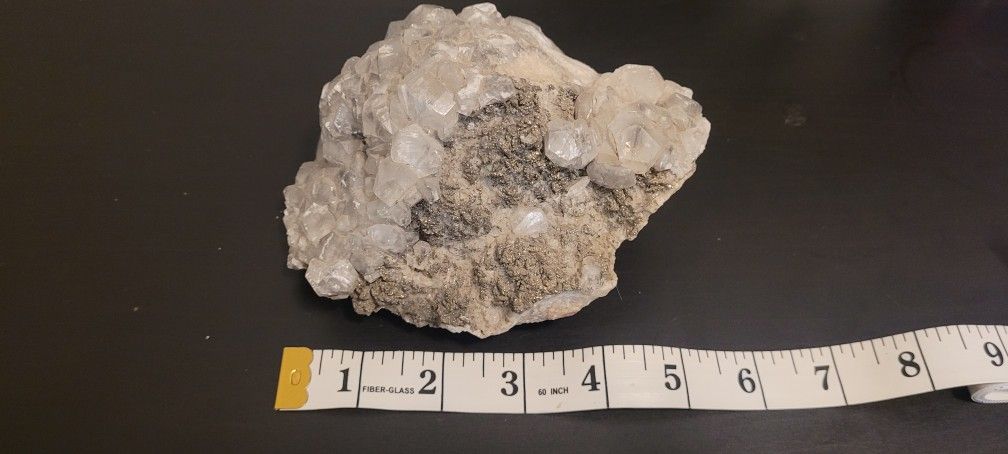 Raw Calcite Cluster W/ Pyrite Inclusion