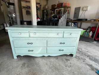 Painted French Provincial 7-Drawer Dresser