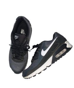 Sz 9 Men Nike Air Max 90 Black & White Sneakers Athletic Shoes