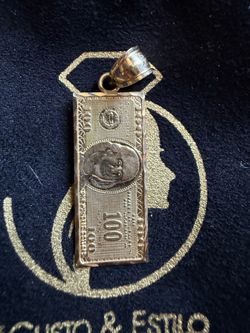 Hundred dollar bill pendant