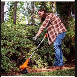 Ukoke Cordless Tiller Cultivator 20V 2.5 A Battery 280 max RPM Powered Tiller Cultivator, w/24 Steel Blade Cultivate Max Tilling 5'' deep Path by 7.8'