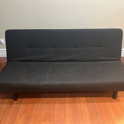IKEA Balkarp Futon Sleeper Sofa Couch Black