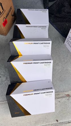 (5) Print cartridges Toner 501H new in box