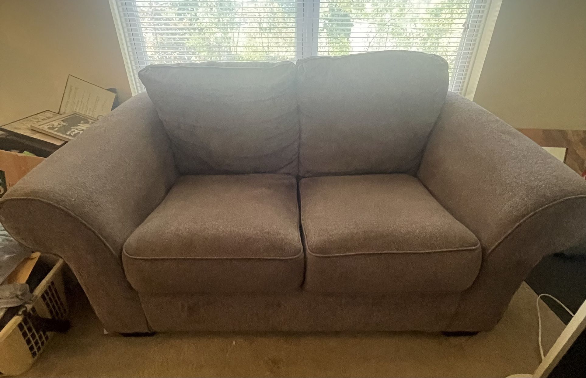 Grey Loveseat From Ashley’s 